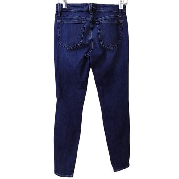 Joe's‎ Jeans Women 4 Blue Mary Dark Wash Mid Rise Denim Ankle Distressed Grunge - Picture 3 of 7